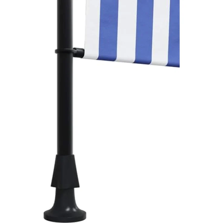 vidaXL Markise Außenrollo Blau und Weiß 200x270 cm Stoff und Stahl - Einziehbar, UV-beständig, Höhenverstellbar - Preisvergleich – Bild 7