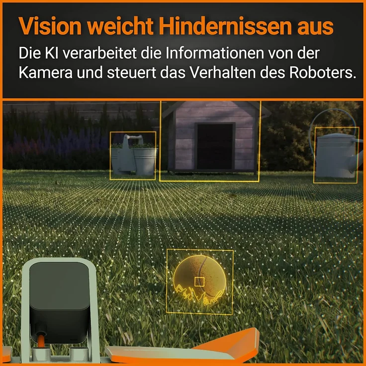 WORX Landroid Vision L1300 Mähroboter WR213E - für Gärten bis 1300qm - Keine Installation von Begrenzungskabeln – Bild 5