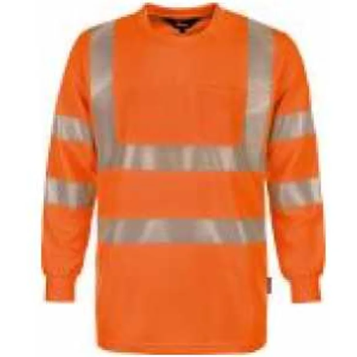 Vizwell Warnshirt langarm VWTS 21 UV50+ Gr. S orange