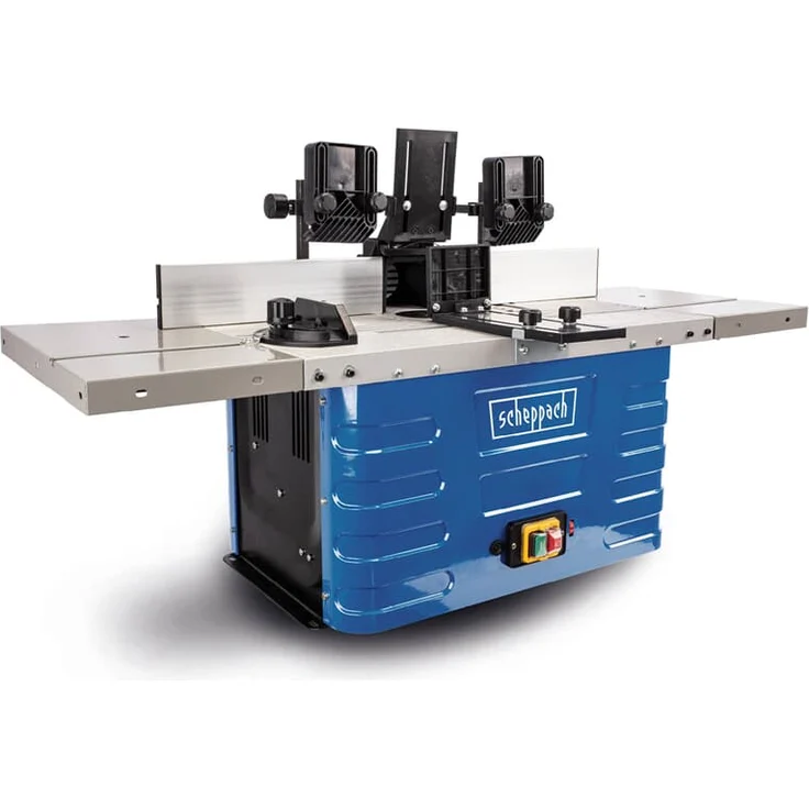 Scheppach Fräsmaschine HF60 Tischfräsmaschine | 230V 1500W | Spannzangen 6/8/12mm | Spindelhöhe max. 40mm | variable Drehzahlregulierung 11500 bis 24000 min-1 | inkl. Tischverbreiterungen – Bild 1