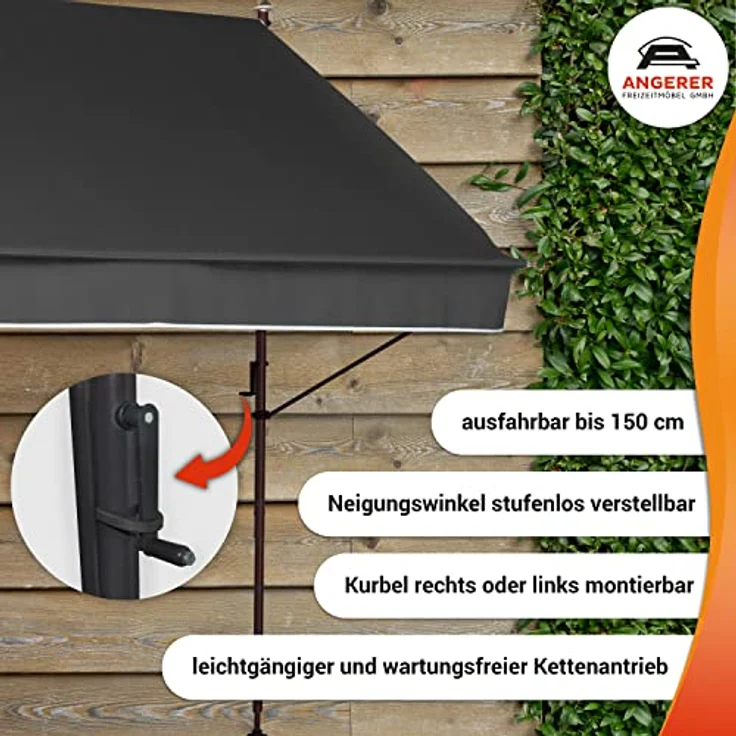 Klemmmarkise Style 250 cm Style anthrazit – Bild 4
