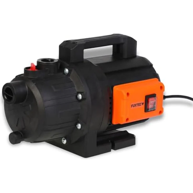 FUXTEC Gartenpumpe FX-GP2800, 3400 l/h Förderleistung, 38m Förderhöhe, 800 Watt Motor – Bild 1