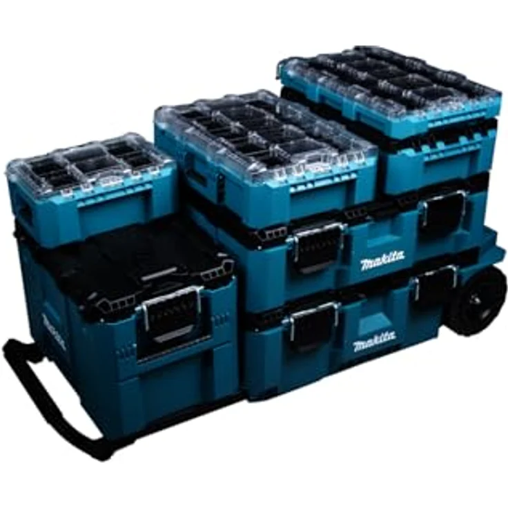 Makita MAKTRAK Erweiterungs-Werkzeugbox XL P-91023, robust aus Copolymer-Kunststoff, 58,49 L, max. 45 kg – Bild 8