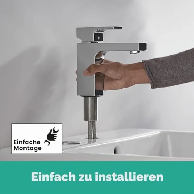 hansgrohe Vernis Shape Spültischarmatur, ComfortZone 100, 110 mm Ausladung, schwenkbarer Strahlformer, EcoSmart, geeignet für Durchlauferhitzer – Bild 2