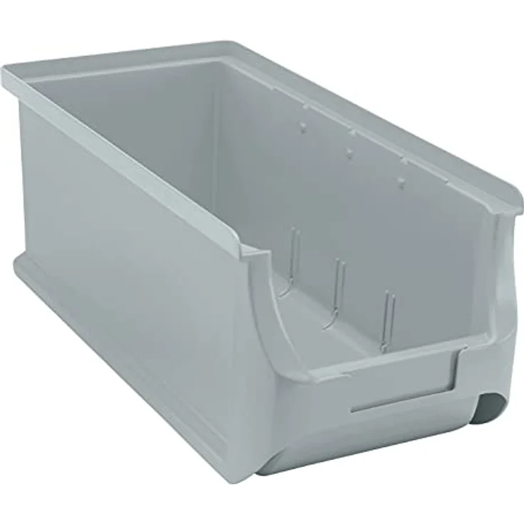 Allit 456294 ProfiPlus Box 3L, grau Stapelsichtbox, PP TÜV/GS, V: 4,1 L,Lagersichtbox, Sichtbox, Lagerbox, stapelbar – Bild 1