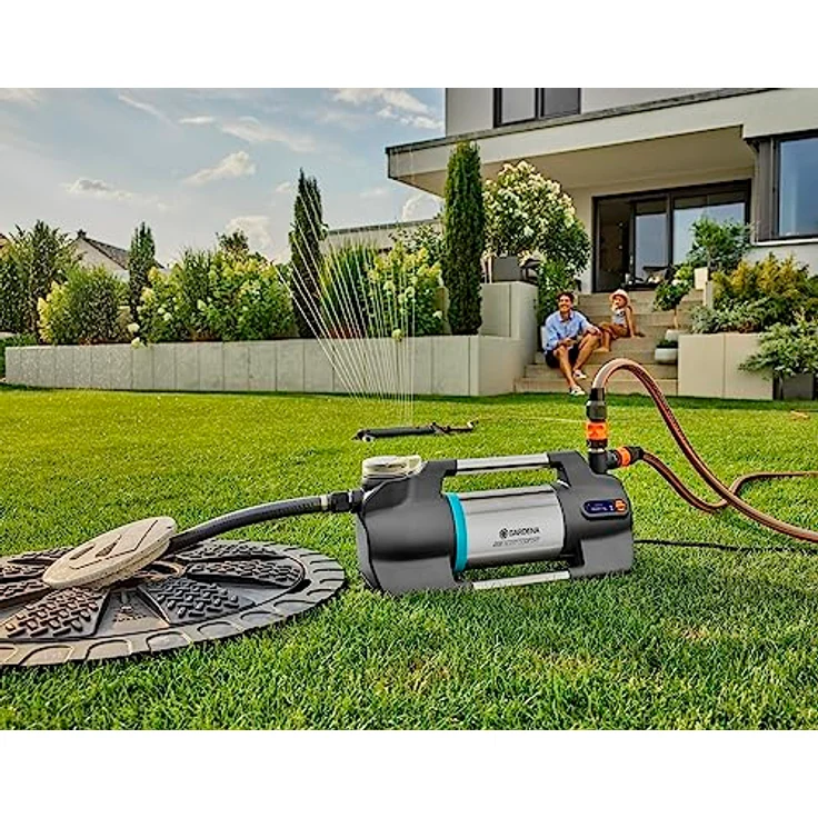 Gardena Gartenpumpe 6500 SilentComfort, extra leise Bewässerungspumpe mit App-Steuerung, 6500 l/h, rostfreier Edelstahl, Trockenlaufsicherung, wasserfest – Bild 5