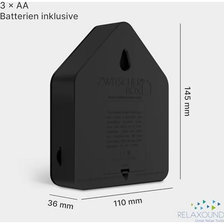 Relaxound Zwitscherbox Limited Edition schwarz – Bild 7