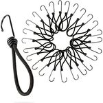 PRETEX Spanngummi mit Haken - Set mit 25 Stück x 18cm Expander mit Öse - Hochbelastbare Gummispanner für Camping und Anhänger - Latex und Stahl, wetterfest