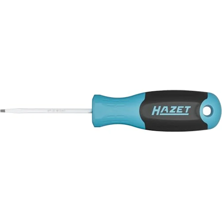Hazet Schraubendreher 811-20, Schlitz Profil mit rutschfestem 3-Komponenten-Griff, 0.4 x 2 mm Schlüsselweite, Rundklinge, 143 mm Länge, 3 mm Klingendurchmesser, Schwarz – Bild 3