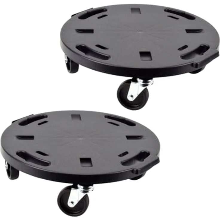 GarPet 2X Transportroller Set, Rollbrett mit 360° drehbaren Rädern, hohe Tragkraft für Möbel und Pflanzen, wetterfest – Bild 1
