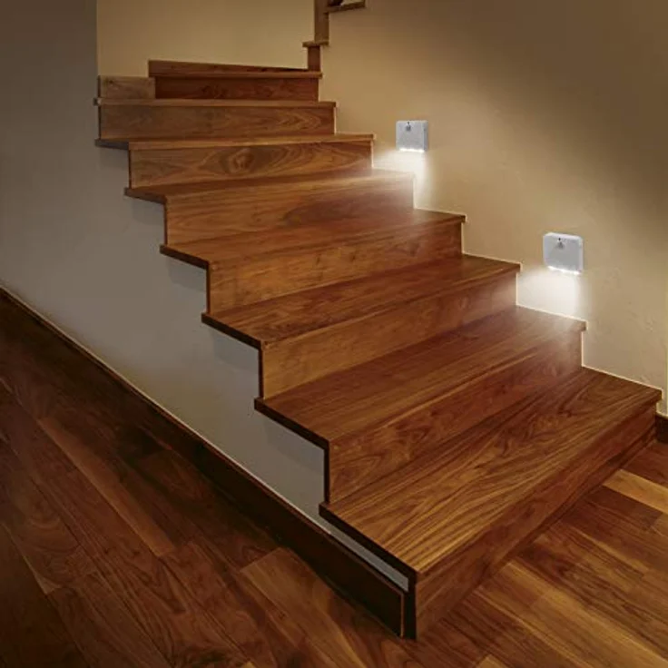 EASYmaxx 2 Wandleuchten mit Bewegungsmelder mit automatischem EIN- und Ausschalten | je 3 LEDs | Aufkleben oder Anbohren | 3 m Erfassungsradius [weiß] – Bild 2