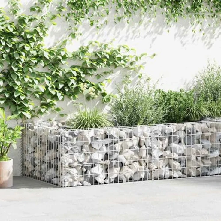 vidaXL Pflanzkübel Steinkorb 180×90×50 cm – Bild 3