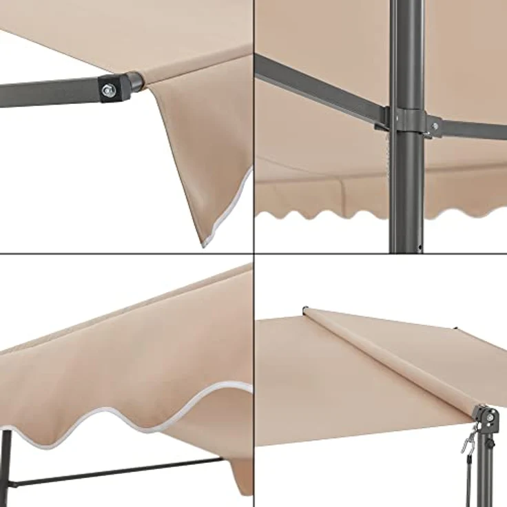 Standmarkise Selenizza freistehend 400x300x260cm Sandfarben (pro.tec) – Bild 6