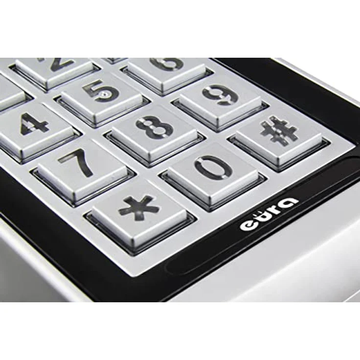 EURA AC-20C7-2, Codeschloss Zugangskontrolle mit Tastatur, RFID, wasserdicht IP55, Hintergrundbeleuchtung, vandalensicher, 2 Zonen (1000 + 10 Benutzer) – Bild 4