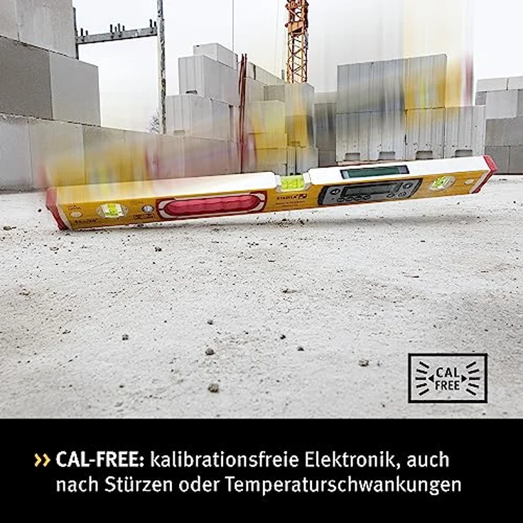 STABILA Elektronik-Wasserwaage TECH 196 DL - digitale Wasserwaage wasser- und staubdicht nach IP 67, 2 Digital-Displays, kalibrationsfrei mit Tasche, 61 cm – Bild 4