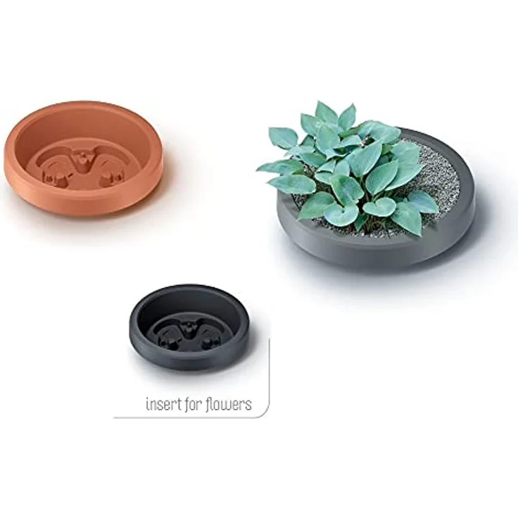 Barril de agua de lluvia 240L Maze de plastico en color gris grafito 59,3 (largo) x 59,3 (ancho) x 111 (altura) cm – Bild 2