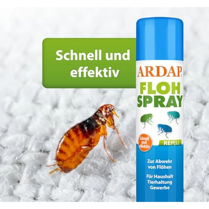 Ardap ARDAP Repell Flohspray 400 ml, effektives Insektenspray zur Abwehr von Flöhen und Ungeziefer – Bild 2