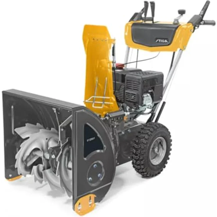 STIGA GARDEN Benzin-Schneefräse ST 3256 P, 55 cm Arbeitsbreite, zweistufiges Design, 212 cm³ Motor, gelb – Bild 2