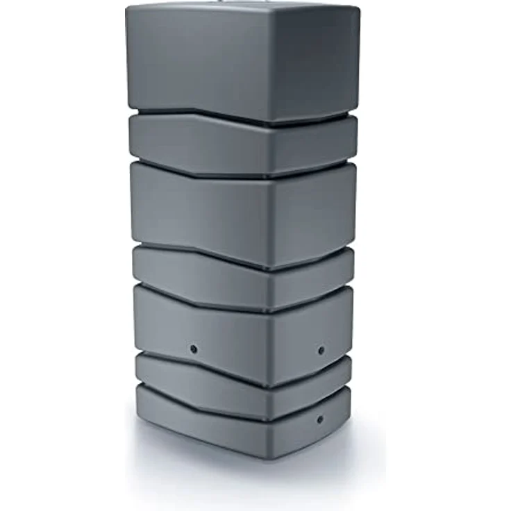 Prosperplast BenOli Regentonne 650L Aqua Tower IDTC 650 Liter in Anthrazit mit Füllautomat und Anschluss-Set, 77,5 x 57,3 x 165 cm – Bild 1