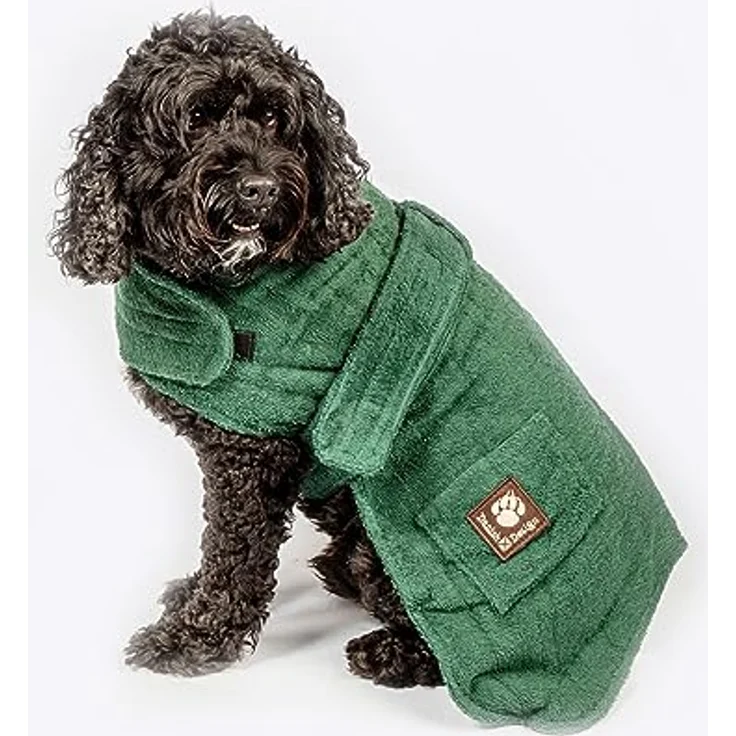 Danish Designs Hundemantel aus Baumwolle, verstellbarer Klettverschluss, 40,6 cm – Bild 4