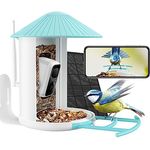 NETVUE Birdfy Vogelhaus mit Kamera, Vogelfutterstation, Futterstationen für Wildvögel, Vogelfutterhaus mit 1080P Kamera Video Aufnehmen, Vogelfutterspender Kamera Vögel Erkennung (Birdfy Lite+Solar) - Preisvergleich