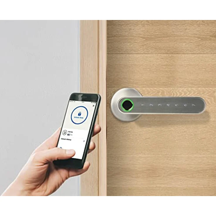 Orno ZS-853, Intelligentes Schloss mit Touch-Tastatur, Bluetooth 4.0 und Fingerabdruckleser, schlüssellose Türöffnung, symmetrisch für rechts und links – Bild 3