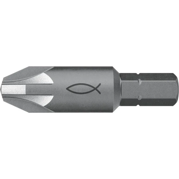 Fischer Profi Bit FPB PZ 4, Kreuzschlitz-Bit für Elektroschrauber, 38 mm, hochverschleißfest, Stahl