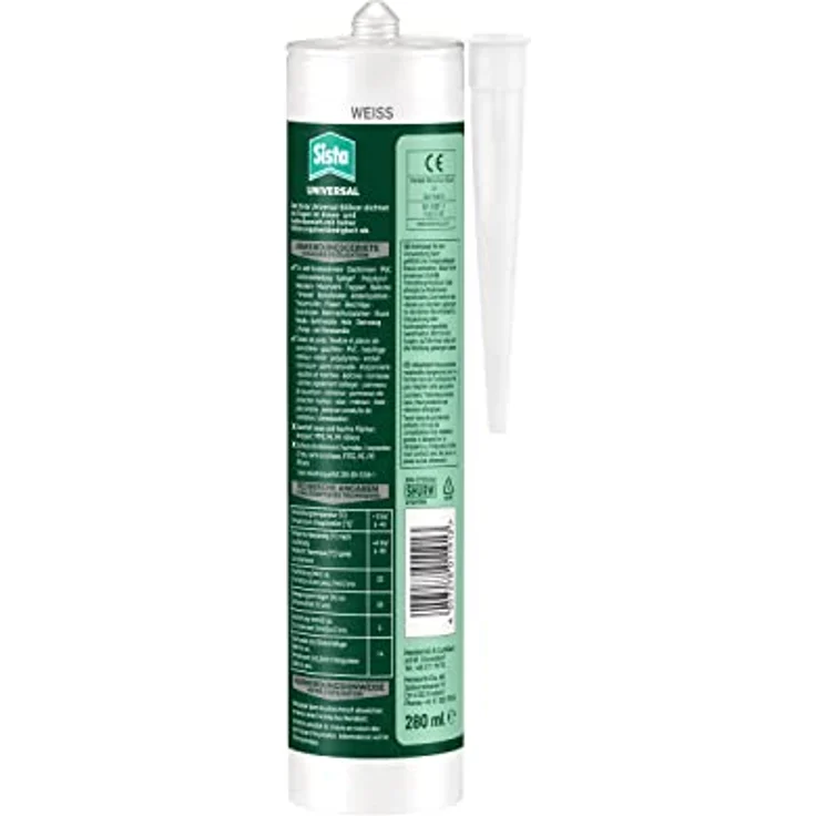 Sista Haus & Bau Dichtstoff Herstellerfarbe Weiß SHURW 280ml – Bild 3