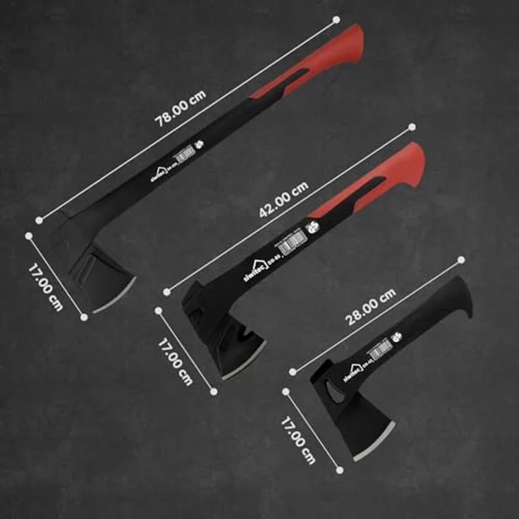 siwitec Axt Set SN-80 & SN-250 inkl. Schutzhülle und optional Axt-Schärfer, 4-in-1 Schärfer erhältlich – Bild 2
