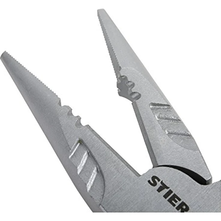STIER Telefonzange Multi+, 45° gebogen, 200 mm, VDE-geprüft, Multifunktionale Spitzzange zum Greifen, Biegen, Schneiden, 2-Komponenten-Sicherheitshüllen – Bild 4