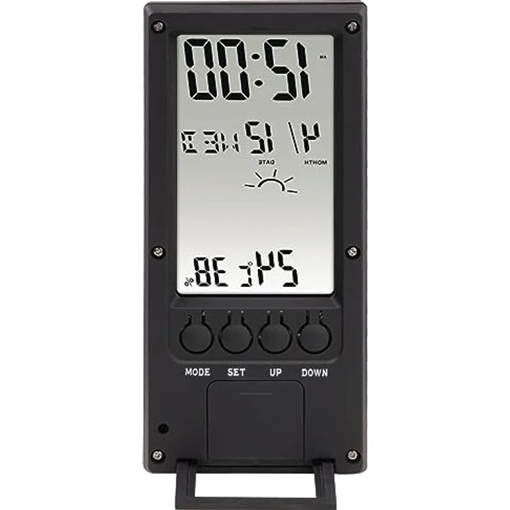 Hama TH-140, Thermometer/Hygrometer mit Wetterindikator, schwarz – Bild 2