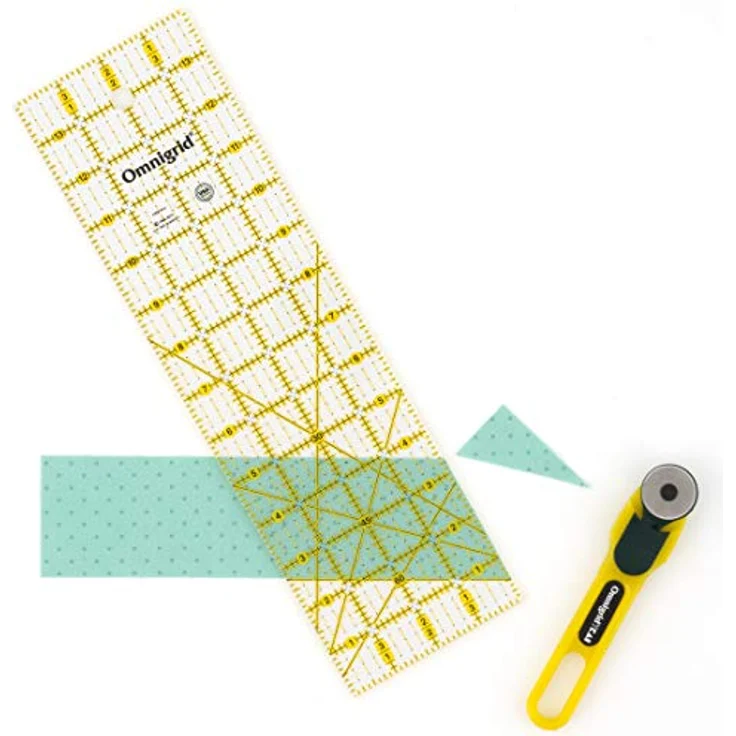 Prym Omnigrid 4 x 14 Quilt-Lineal, Acryl, farblos, 5 mm – Bild 2