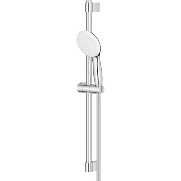 GROHE Tempesta Brausestangenset 110, 600mm, Handbrause mit Rain-Strahl, 16,6 l/min, Chrom, Brauseschlauch Relexaflex 1750mm – Bild 3
