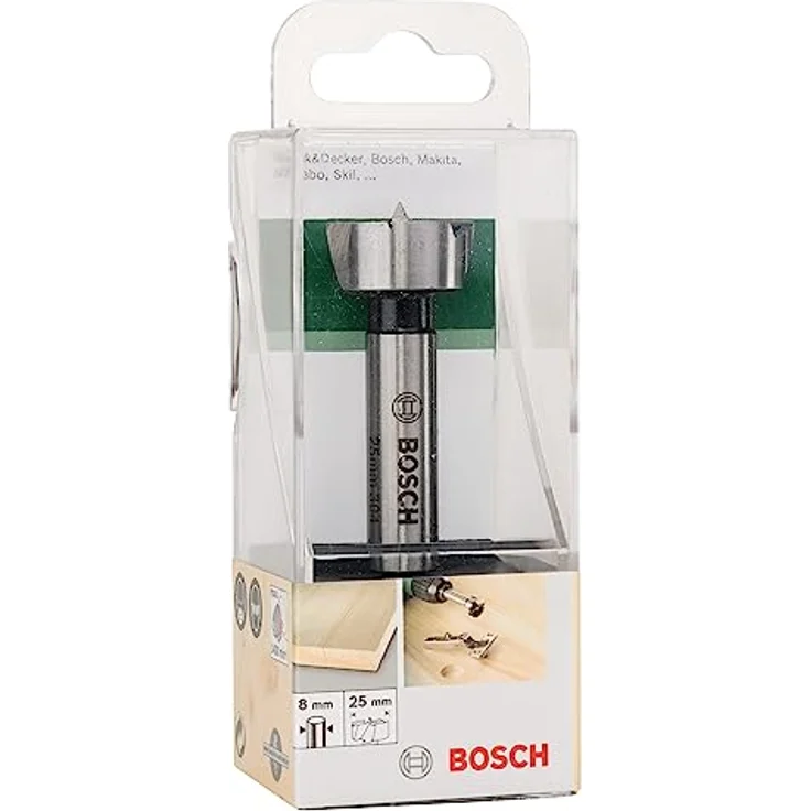 Bosch Forstnerbohrer 25 mm, Gesamtlänge 90 mm, Zylinderschaft mit Zentrierspitze, 1 Stück – Bild 2