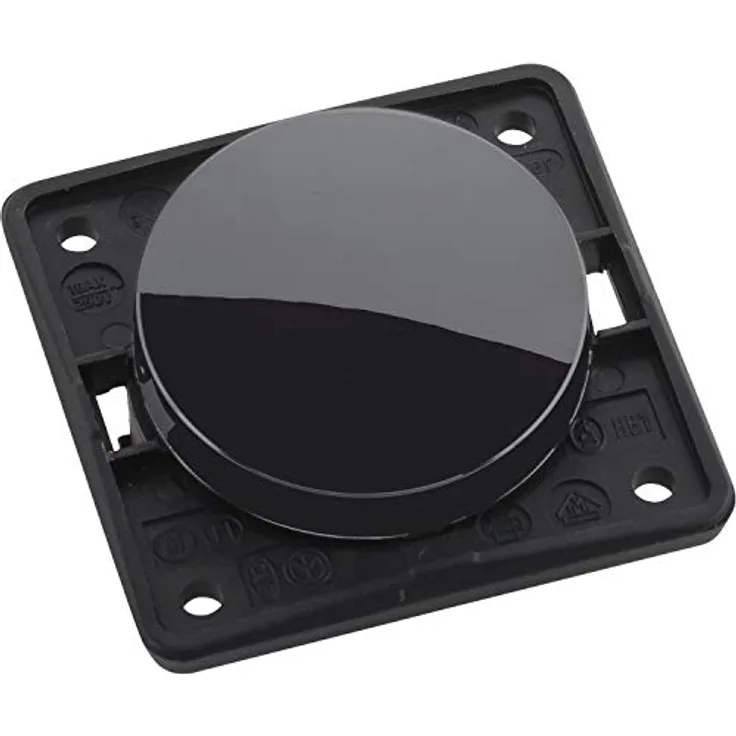 Berker Integro Flow/Pure Wechselschalter, schwarz glänzend