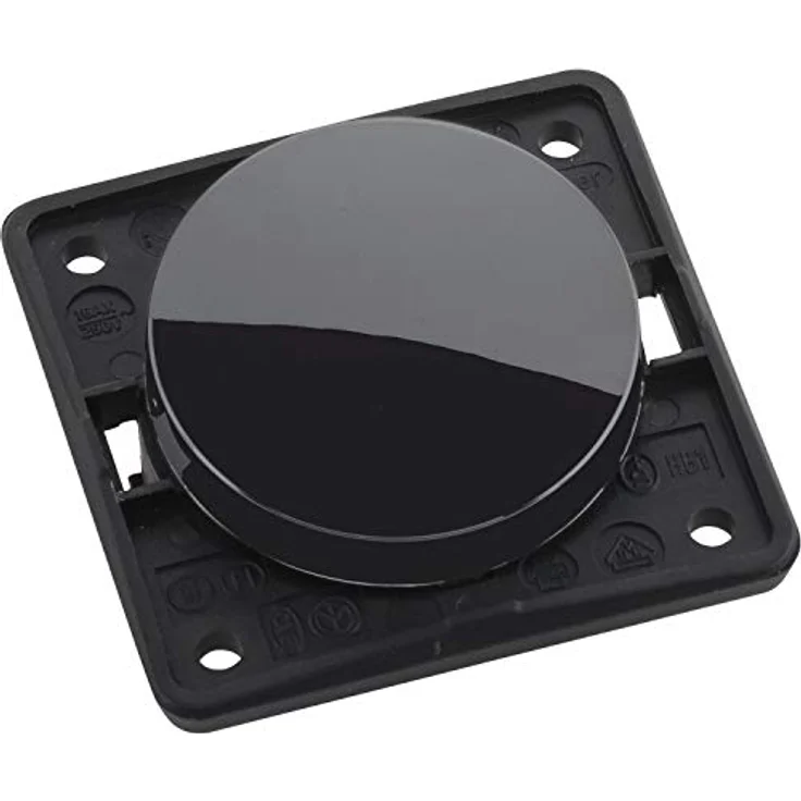 Berker Integro Flow/Pure Wechselschalter, schwarz glänzend – Bild 1