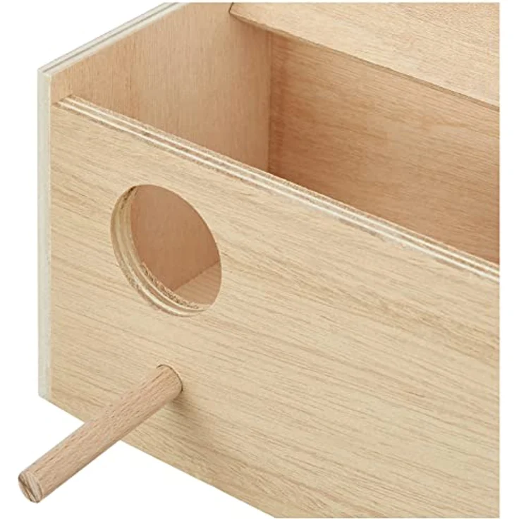 Nobby Wellensittich Nistkasten Loch Links; 28,5 x 14,0 x 14,0 cm – Bild 3