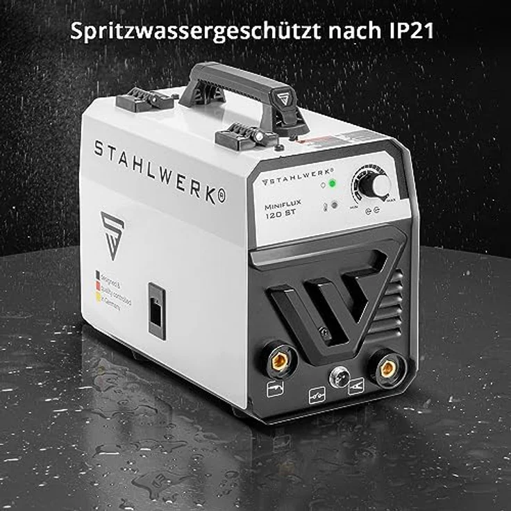 STAHLWERK Fülldrahtschweißgerät Mini FLUX 120 ST, 20 - 120 A, Vollausstattung, synergischer Drahtvorschub, ARC, MMA-Funktion - Preisvergleich – Bild 6