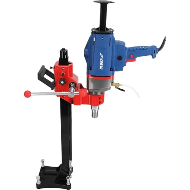Dedra Betonbohrgerät mit Ständer, max. Durchmesser ø 205 mm, 2300 W, 14000 U/Min, Wasserzufuhrsystem, Überstromschutz, Sanftanlauf, universal 1¼'' Bohrkronenanschluss