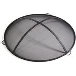 Cook King Funkenfang, Funkenschutz aus rostfreiem Stahl, 69.5x69.5 cm, stabil und handgemacht für Feuerschalen