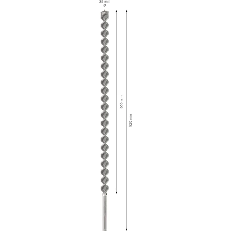 Bosch PRO SDS max-4 Hammerbohrer, Ø 35 mm, für Stahlbeton und Betonblockstein, lange Lebensdauer, 800 mm Länge – Bild 3