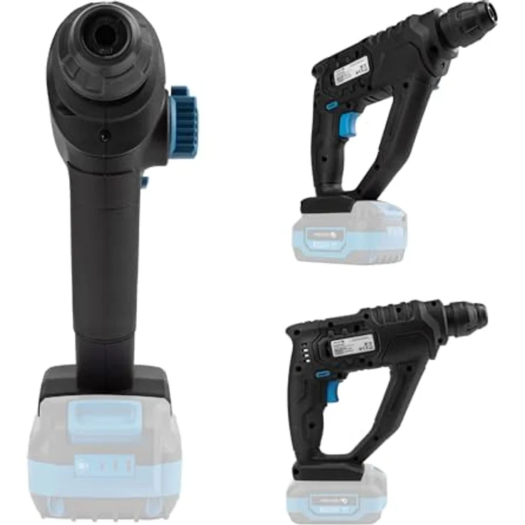 HÖGERT TECHNIK Akku-Schlagbohrhammer 18V OneAccuSystem, 1,5 J Schlagenergie, SDS+ Bohrfutter, 5100 IPM, LED-Beleuchtung für Mauerwerk, Beton, Holz und Metall, ohne Akku – Bild 2