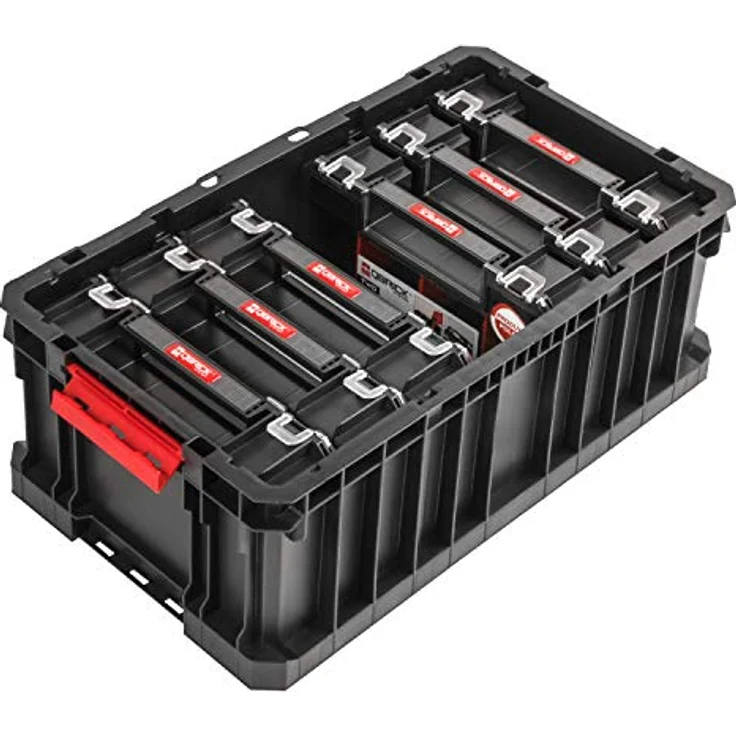 PAFEN Qbrick System - Lagerboxen Set (6er Pack) - 6 Organizer Multi Sortierboxen für Kleinteile, mit Deckel – Bild 4