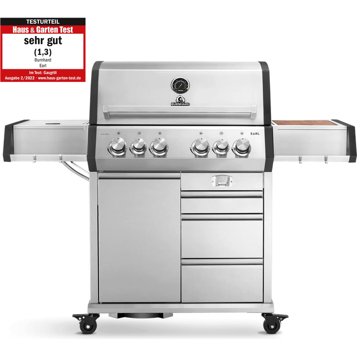 Burnhard Big EARL Premium-Gasgrill 4-Brenner