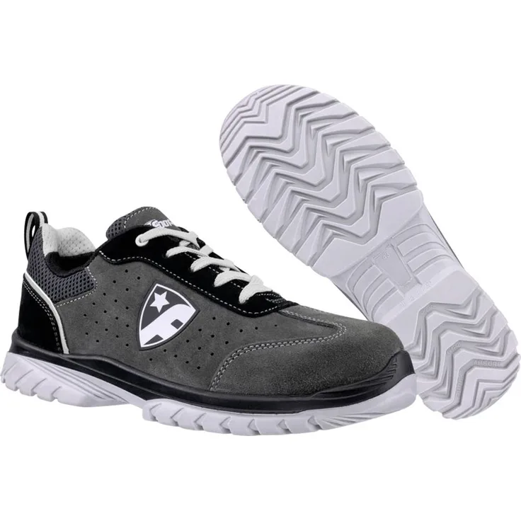 Footguard SMART GREY LOW S1P FO SR Sicherheitsschuh, EN ISO 20345:2022+A1:2024, Größe 44, grau