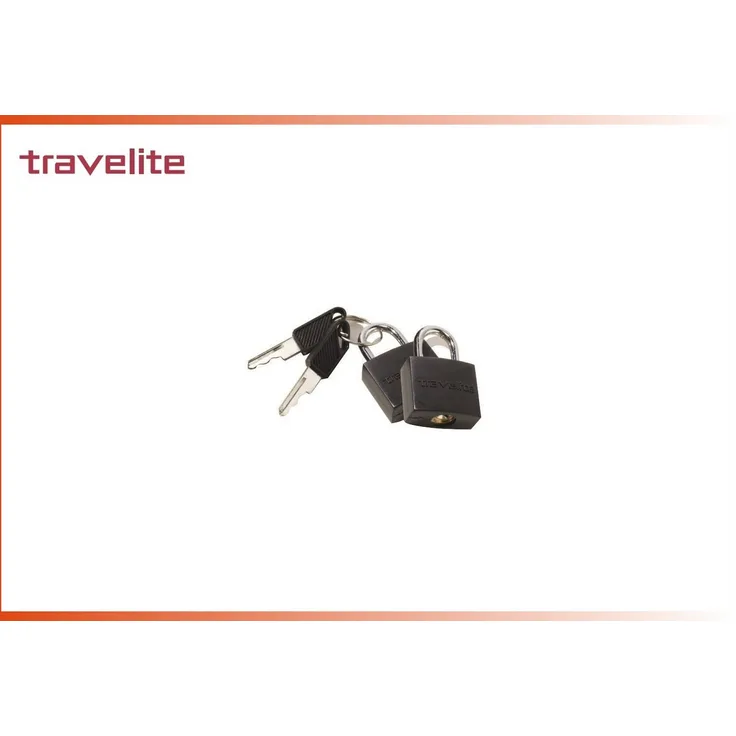 travelite TSA-Vorhängeschloss 2 Kofferschlösser mit je 2 Schlüssel, Metall, blau