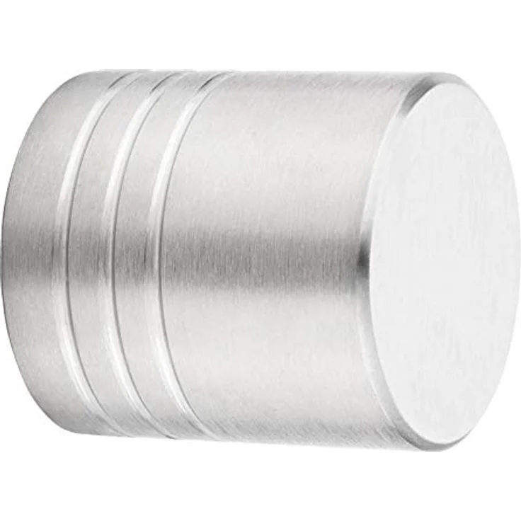 SO-TECH Möbelknopf BRISTOL, Ø 30 mm, Höhe 32 mm, gebürsteter Edelstahl, inkl. M4 Befestigungsschraube – Bild 1