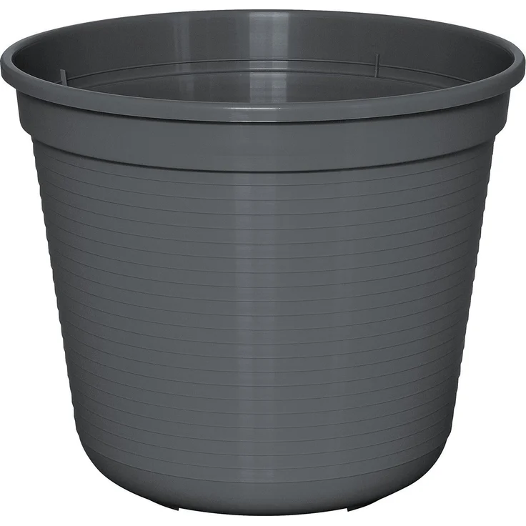 Geli Pflanztopf Standard Ø 32 x 28,5 cm, anthrazit, UV-beständig und winterfest, für innen und außen