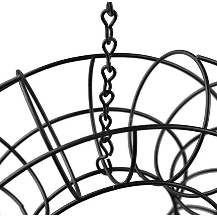 Windhager Meisenknödelhalter Friends, Vogelfutterstation, Meisenfutterspender, Meisenknödelsäule, Futtersäule, Vogelfutterspender für 8-10 Meisenknödel, 05047, anthrazit – Bild 2