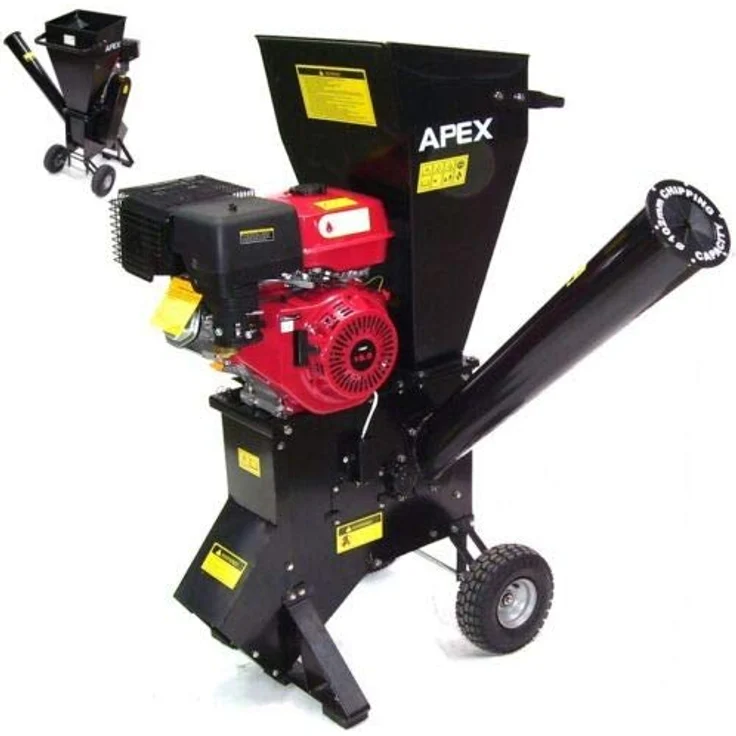 15 PS Benzin Gartenhäcksler Häcksler Holzhäcksler 102mm Motorhäcksler Garten, Holz-Shredder Gartenschredder AWZ – Bild 1